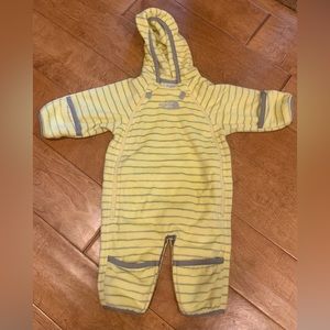 The North Face One Piece Baby Coverall 0-3mos Long Sleeved Hooded Fleece